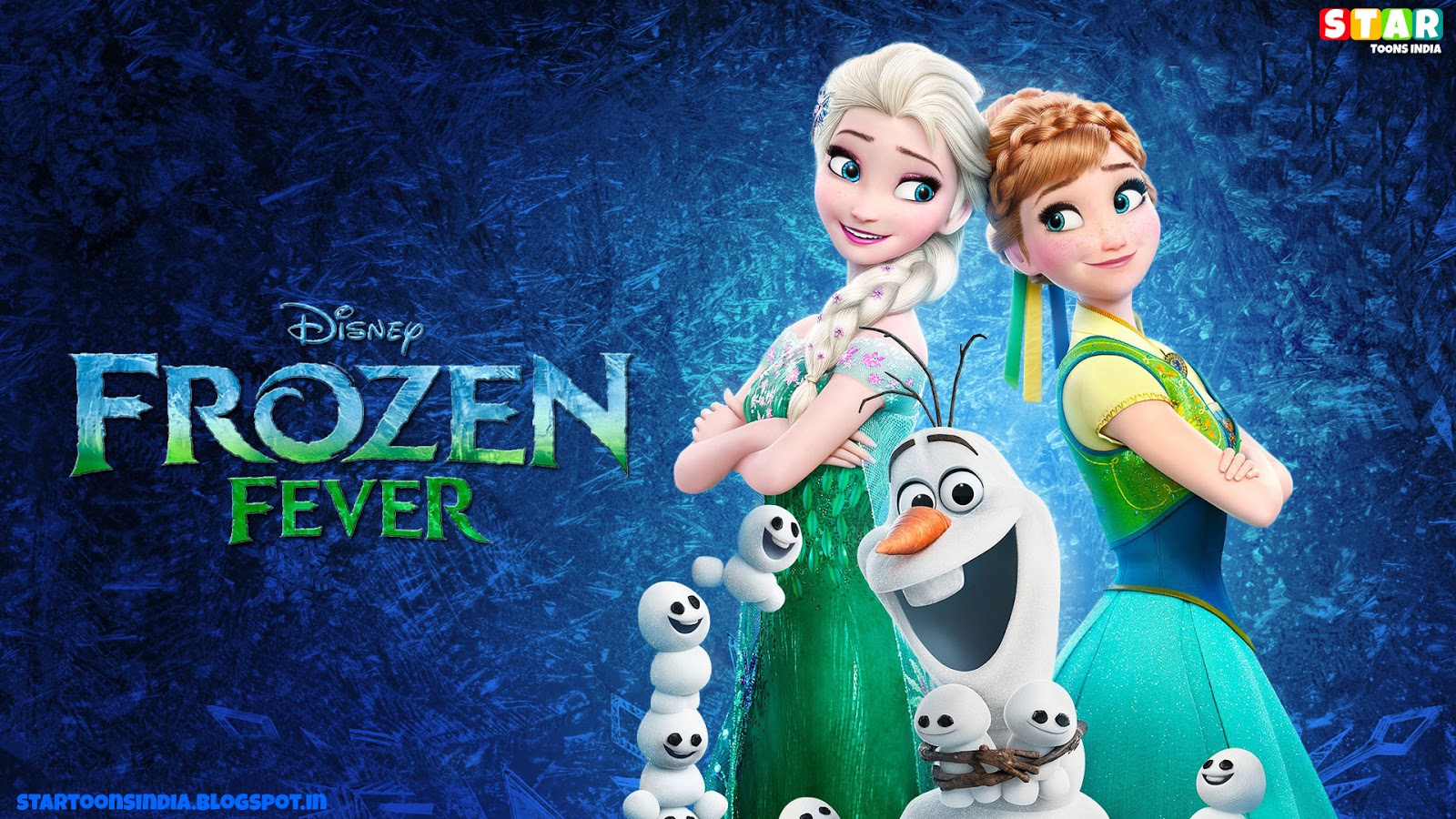 The title cover for Frozen Fever